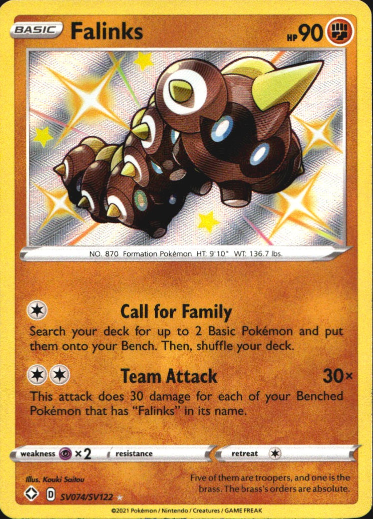 Falinks SV074/SV122 Shiny Rare Shining Fates Shiny Vault Pokemon Near Mint