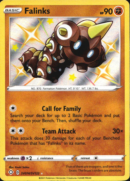 Falinks SV074/SV122 Shiny Rare Shining Fates Shiny Vault Pokemon Near Mint