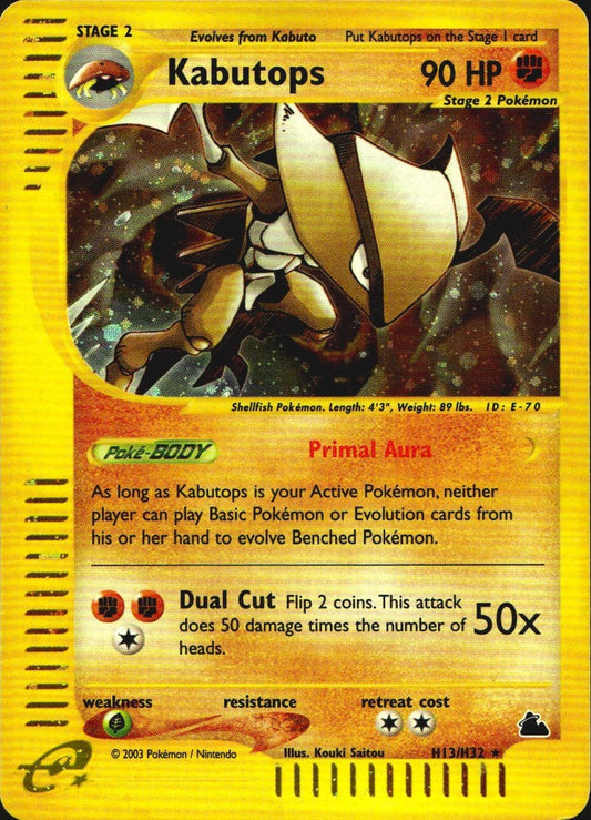 Kabutops H13/H32 Holo Rare Skyridge Pokemon Near Mint