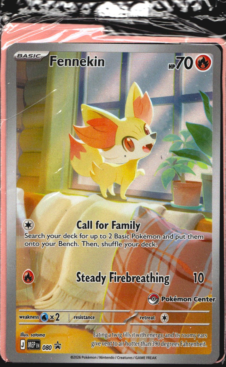 Fennekin (Pokemon Center Exclusive) 080 ME: Mega Evolution Promo Holo Pokemon NM