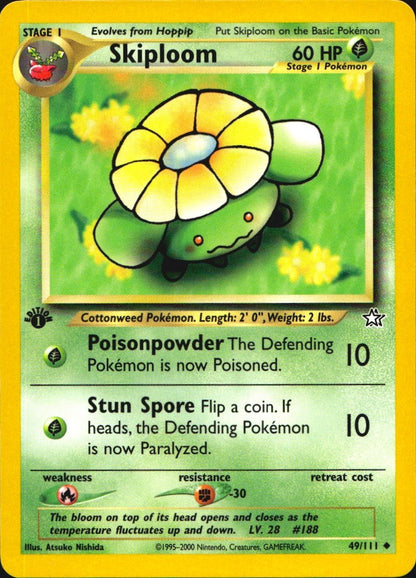 Skiploom 49/111 Uncommon Neo Genesis Pokemon 1st Edition Near Mint