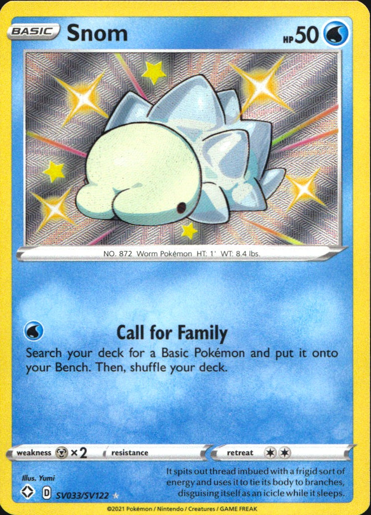 Snom SV033/SV122 Shiny Rare Shining Fates Shiny Vault Pokemon Near Mint
