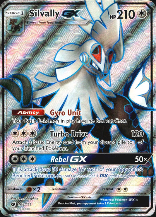 Silvally GX 108/111 Ultra Rare Crimson Invasion Pokemon Near Mint