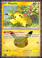 Pikachu 033/128 ME: 30th Celebration Holo Pikachu Rare Pokemon Near Mint