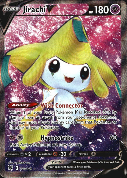 Jirachi V 170/189 Astral Radiance Ultra Rare Pokemon Holo Near Mint