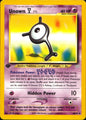 Unown [Y] 40/64 Neo Revelation Uncommon Pokemon 1st Edition Lightly Played
