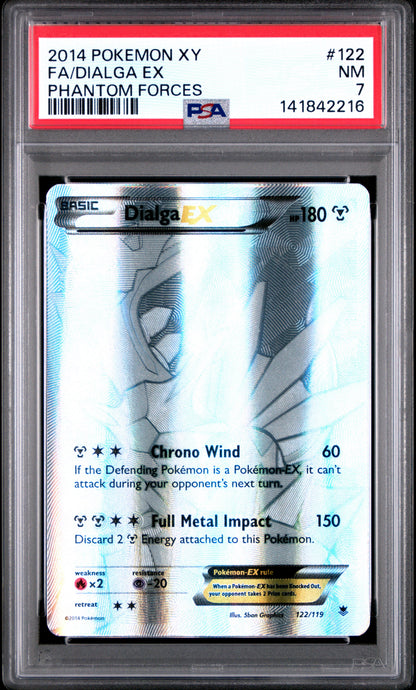 Dialga EX 122/119 Phantom Forces Pokemon PSA 7