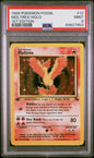 Moltres Holo 12/62 1st Edition Fossil Pokemon PSA 9