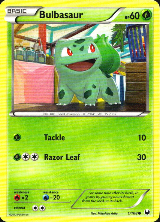 Bulbasaur 1/108 Common Dark Explorers Pokemon Near Mint