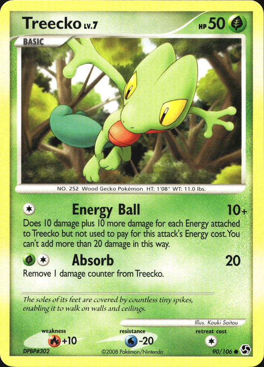 Treecko 90/106 Common Great Encounters Pokemon Near Mint