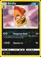 Scrafty 51/73 Uncommon Shining Legends Pokemon Reverse Holo Near Mint