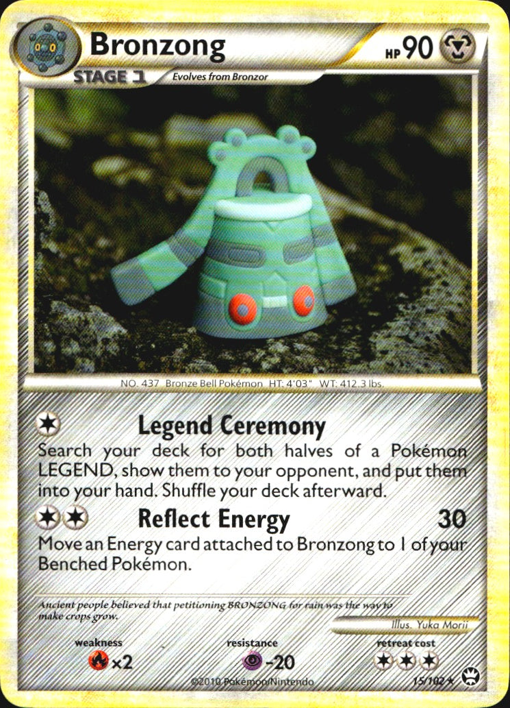 Bronzong 15/102 Rare HGSS Triumphant Pokemon Near Mint