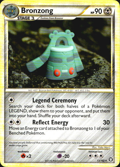Bronzong 15/102 Rare HGSS Triumphant Pokemon Near Mint
