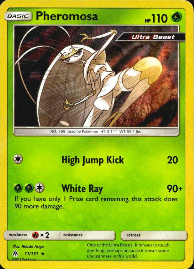 Pheromosa 11/131 Holo Rare Forbidden Light Pokemon Near Mint