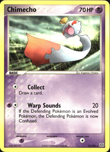 Chimecho 12/106 Rare Emerald Pokemon Near Mint