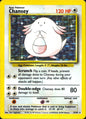 Chansey 3/102 Rare Base Set Pokemon Lightly Played