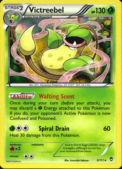 Victreebel 3/111 Holo Rare Furious Fists Pokemon Near Mint