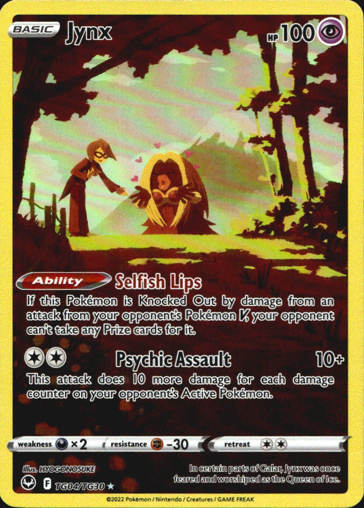 Jynx TG04/TG30 Holo Silver Tempest Trainer Gallery Pokemon NM