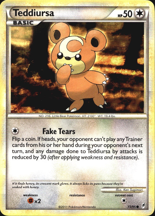 Teddiursa 73/95 Common Call of Legends Pokemon Near Mint