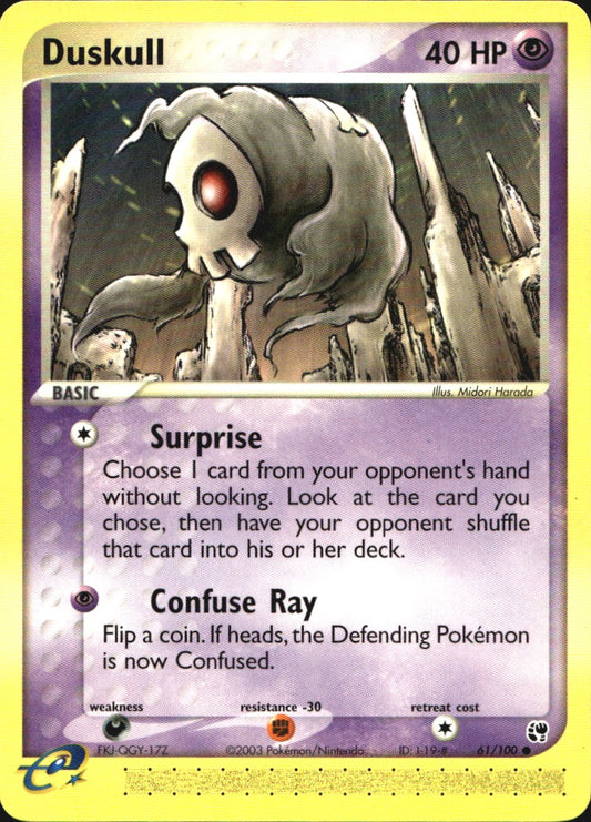 Duskull 61/100 Common Sandstorm Pokemon Near Mint