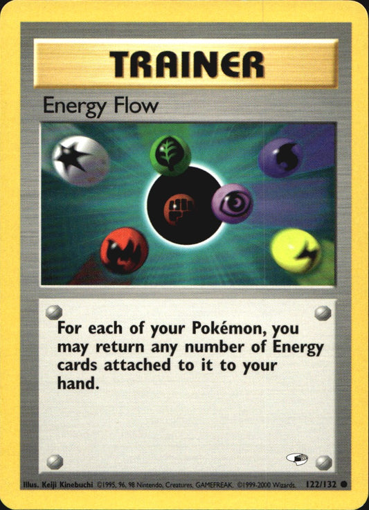 Energy Flow 122/132 Common Gym Heroes Pokemon Near Mint