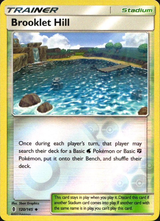 Brooklet Hill 120/145 Uncommon Guardians Rising Pokemon Reverse Holo Near Mint