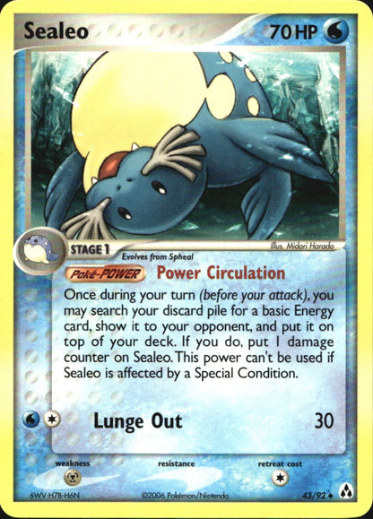 Sealeo 43/92 Uncommon Legend Maker Pokemon Near Mint