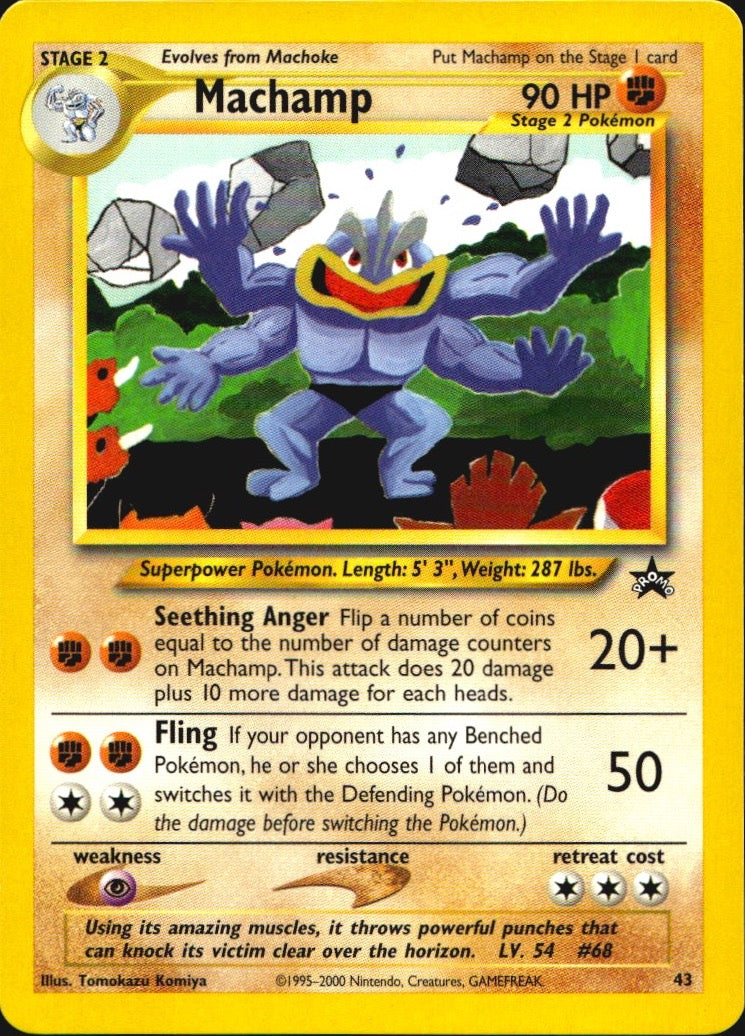 Machamp 43 Promo Wizards Black Star Promos Pokemon Near Mint