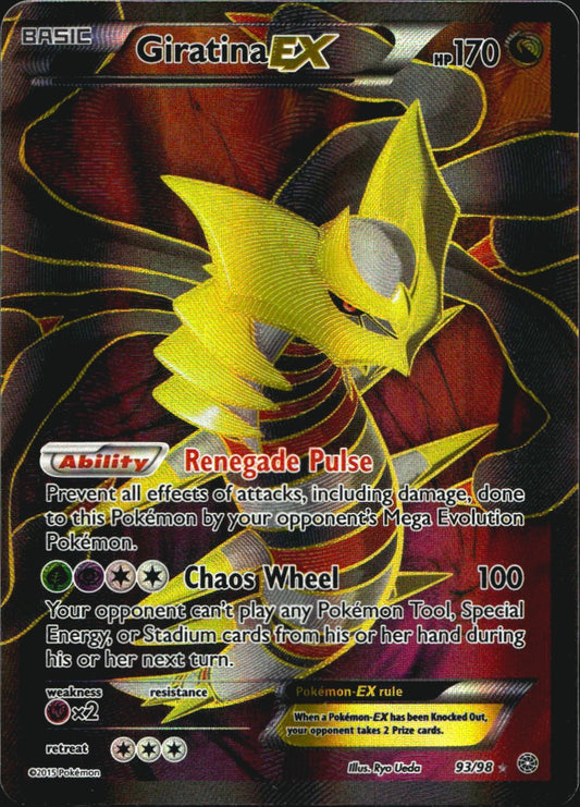 Giratina EX 93/98 Rare Ultra Ancient Origins Pokemon Near Mint