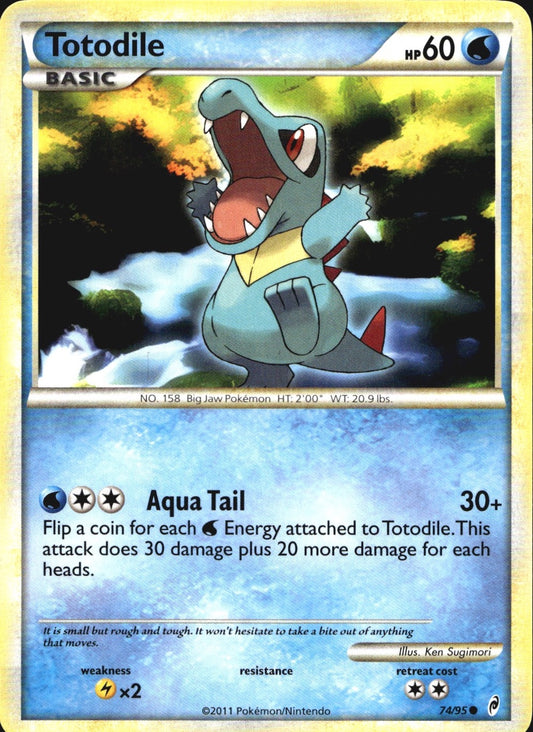 Totodile 74/95 Common Call of Legends Pokemon Near Mint