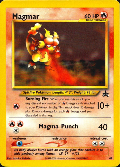 Magmar 44 Promo Wizards Black Star Promos Pokemon Near Mint