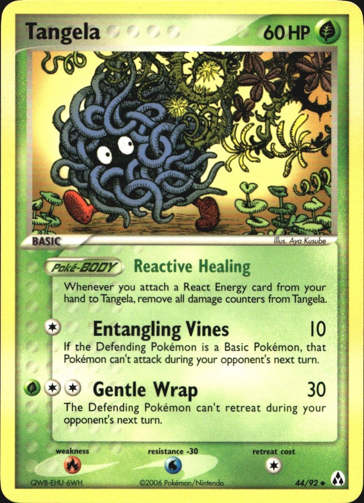 Tangela 44/92 Uncommon Legend Maker Pokemon Near Mint
