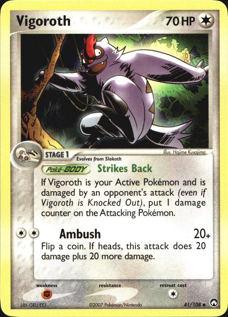Vigoroth 41/108 Uncommon Power Keepers Pokemon Near Mint