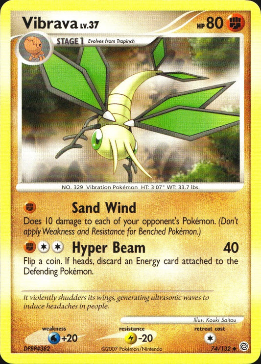 Vibrava 74/132 Uncommon Secret Wonders Pokemon Near Mint