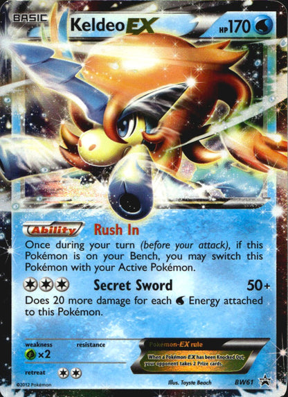 Keldeo EX - BW61 BW61 Holo Promo Black And White Promo Near Mint