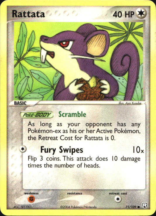 Rattata 71/109 Common Team Rocket Returns Pokemon Near Mint