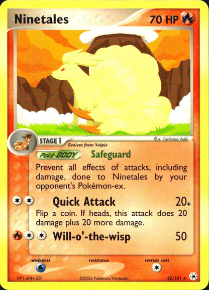 Ninetales 22/101 Rare Hidden Legends Pokemon Near Mint