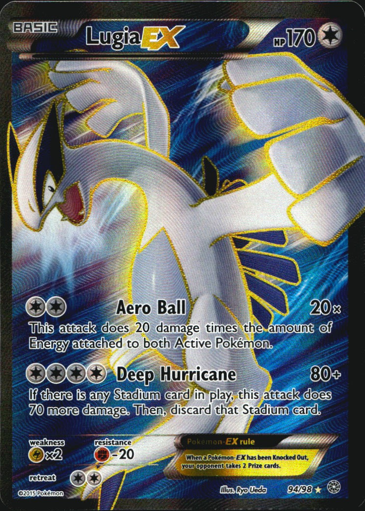 Lugia EX 94/98 Rare Ultra Ancient Origins Pokemon Near Mint