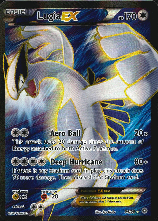 Lugia EX 94/98 Rare Ultra Ancient Origins Pokemon Near Mint