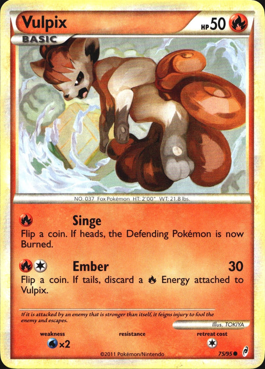 Vulpix 75/95 Common Call of Legends Pokemon Near Mint
