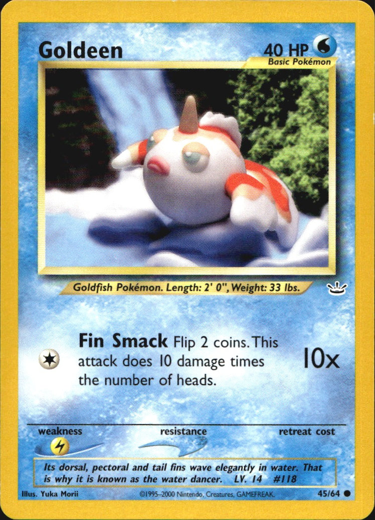 Goldeen 45/64 Common Neo Revelation Pokemon Near Mint