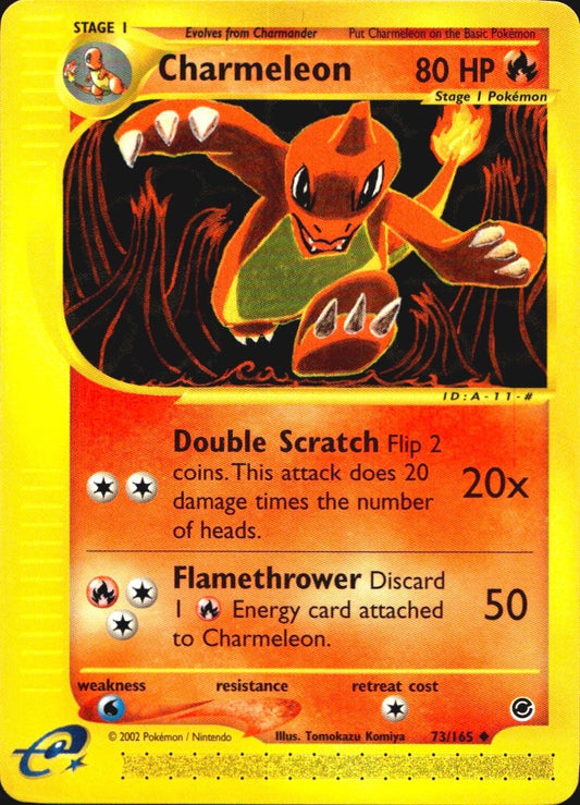 Charmeleon 73/165 Uncommon Expedition Base Set Pokemon Near Mint