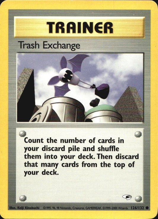 Trash Exchange 126/132 Common Gym Heroes Pokemon Near Mint
