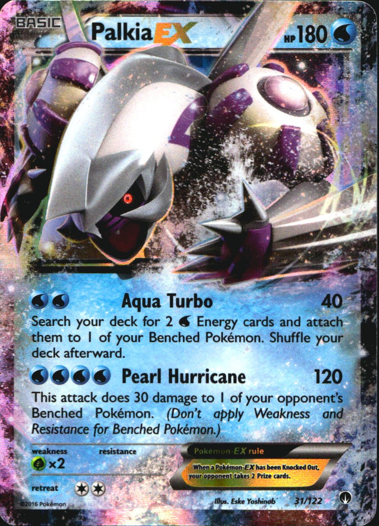 Palkia EX 31/122 Holo Rare EX BREAKpoint Pokemon Near Mint