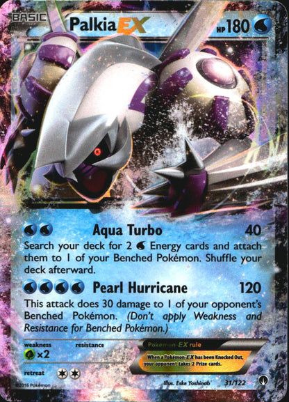 Palkia EX 31/122 Holo Rare EX BREAKpoint Pokemon Near Mint
