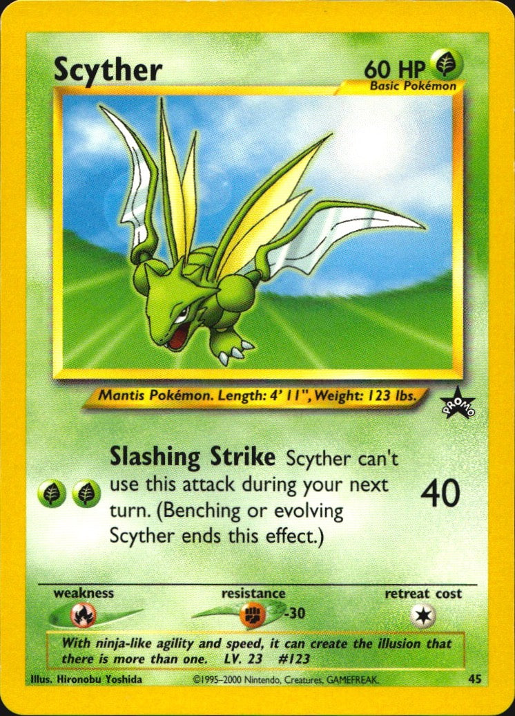 Scyther 45 Promo Wizards Black Star Promos Pokemon Near Mint