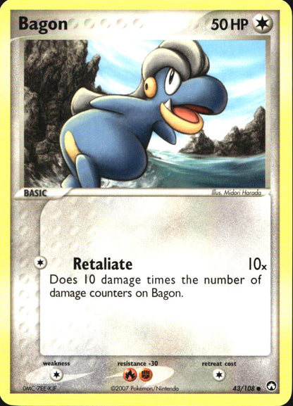 Bagon 43/108 Common Power Keepers Pokemon Near Mint