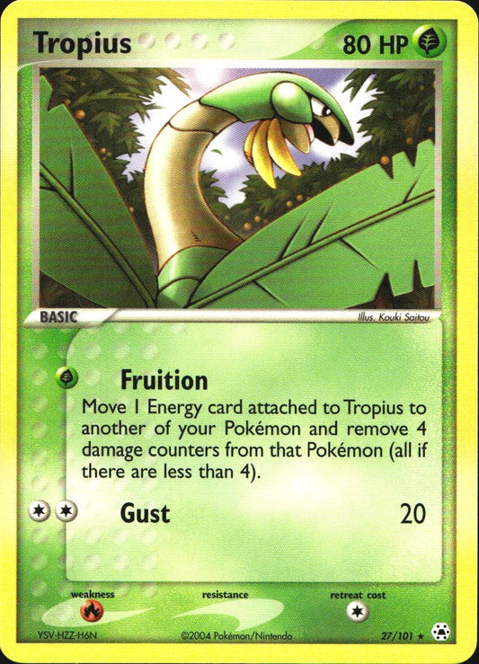 Tropius 27/101 Rare Hidden Legends Pokemon Near Mint