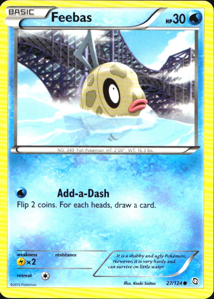 Feebas 27/124 Common Dragons Exalted Pokemon Near Mint