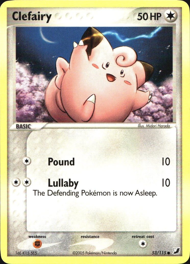 Clefairy 53/115 Common Unseen Forces Pokemon Near Mint